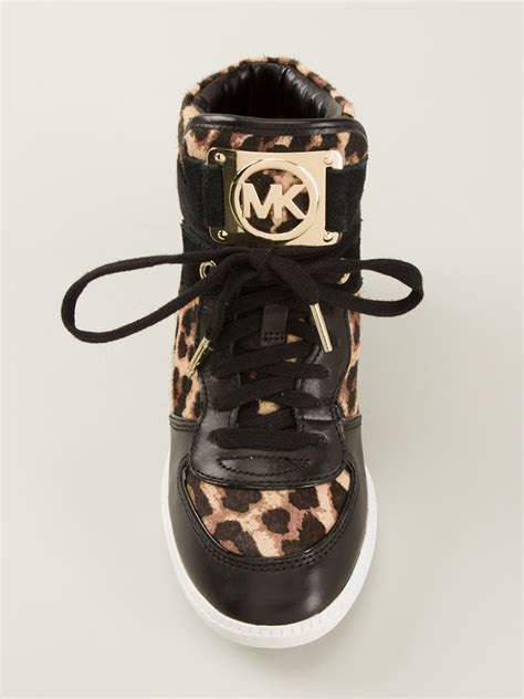 michael kors leopard print sneakers.